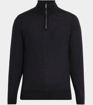 Dunhill Men's Superfine Cashmere High-Neck Quarter-Zip Sweater