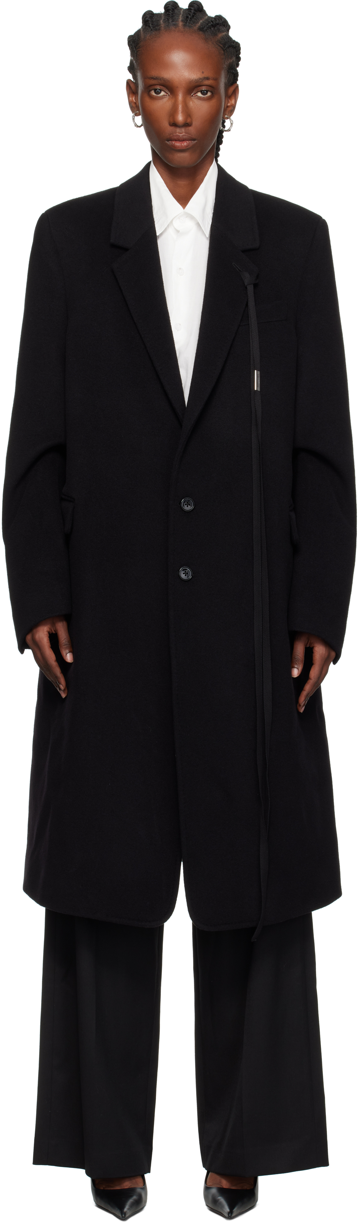 Black Viv High Comfort Tailored Coat