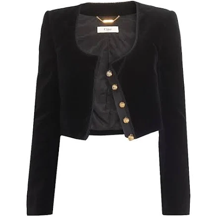 Chloé Women's Cropped Velvet Jacket