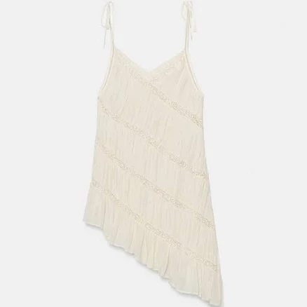 Zara Asymmetric Pleated Top