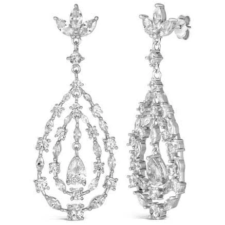 Kathy Hilton 4 Carat Chandelier Earrings