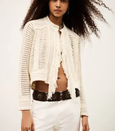 Ba&sh Bianca Cotton Cardigan