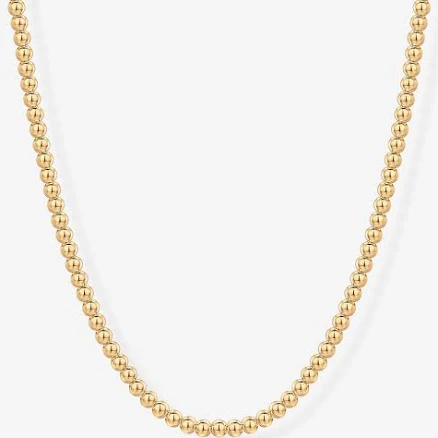Ball Beaded Choker Gold Beads