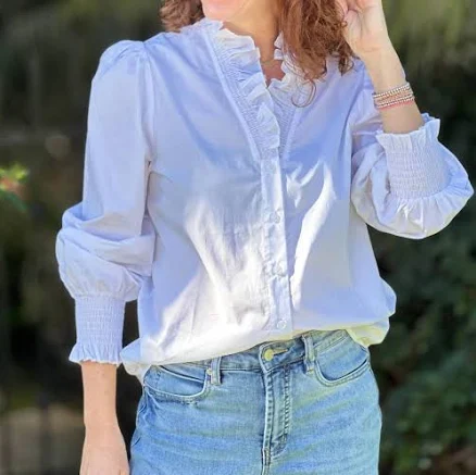Ruffle Collar Blouse
