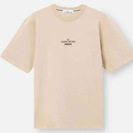 Stone Island Organic Cotton "Archivio" print Man Tee