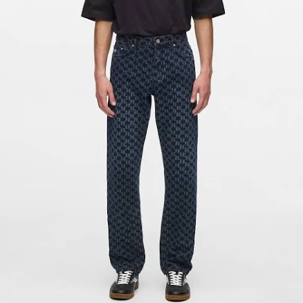 KARL LAGERFELD Men's All-over Monogram Jeans