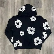 Denim & Flower Black and White Floral Jacket
