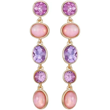 Tahari Women's Glass Stone Linear Dangle Drop Earrings