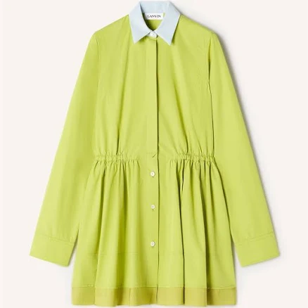 Lanvin Women's Cotton Poplin Short Shirt Dress
