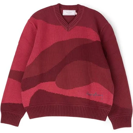 House of Sunny The Red Landscape Sweater