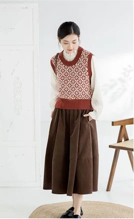 Argyle Vest Knit Yarn Kit