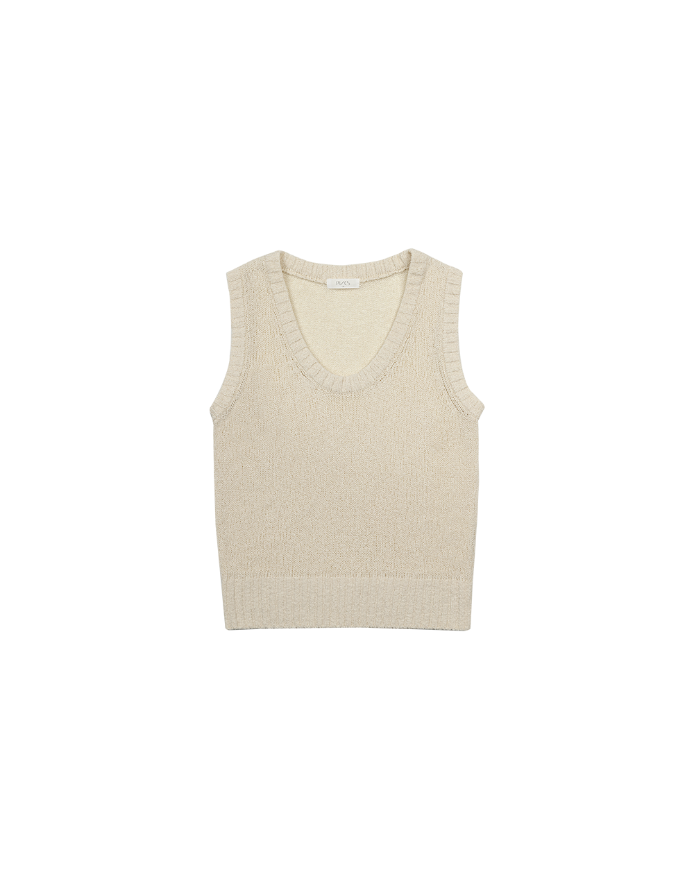 Deep U-neck Sleeveless Knit