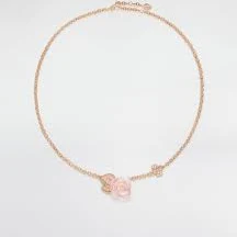DIOR Rose Pré Catelan Necklace Rose Gold, Diamond And Pink Quartz Women