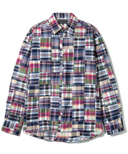 Over Fit Patchwork Shirt