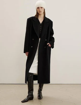 MAISONMARAIS Double Face Wool Cash Maxi Coat