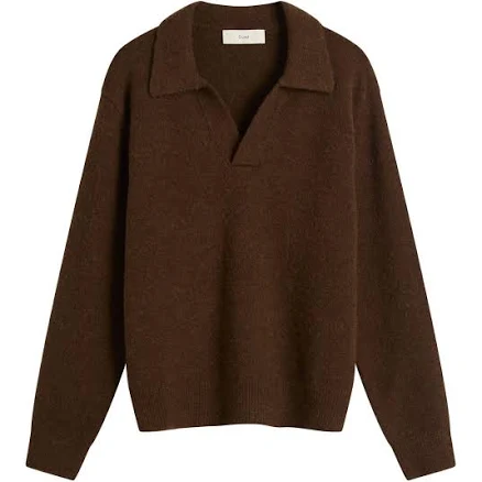 DUNST Women's Open Collar Knit Jumper