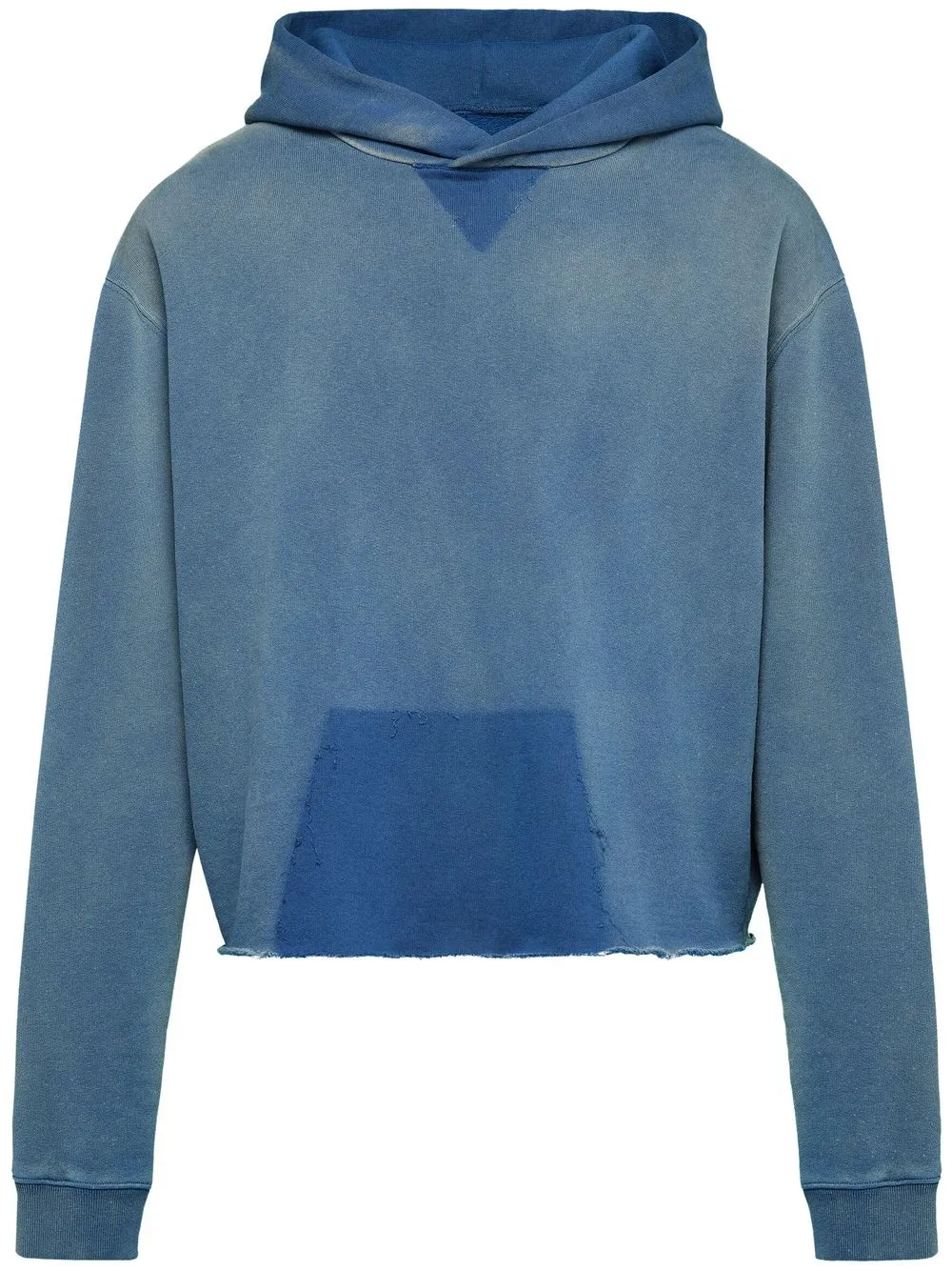 Raw-edge Organic-cotton Hoodie
