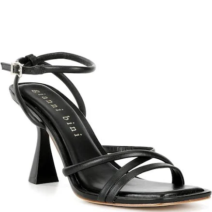 Gianni Bini Women's Rondo Leather Strappy Square Toe Dress Sandals