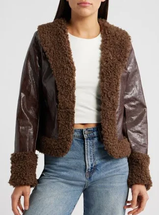 Princess Polly Faux Leather Jacket