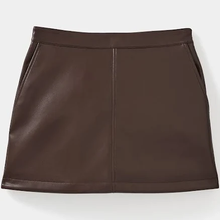 Kate Spade Faux Nappa Mini Skirt
