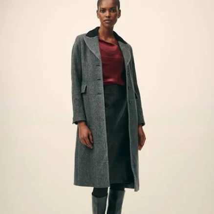 Brooks Brothers Women's Chesterfield Wool Blend Coat