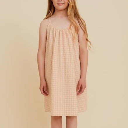 Sleeveless Check Dress
