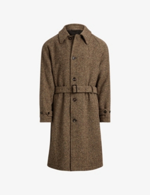 POLO RALPH LAUREN - Herringbone Belted-Waist Wool Coat