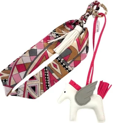 Horse Charm with Scarf Bag Charm