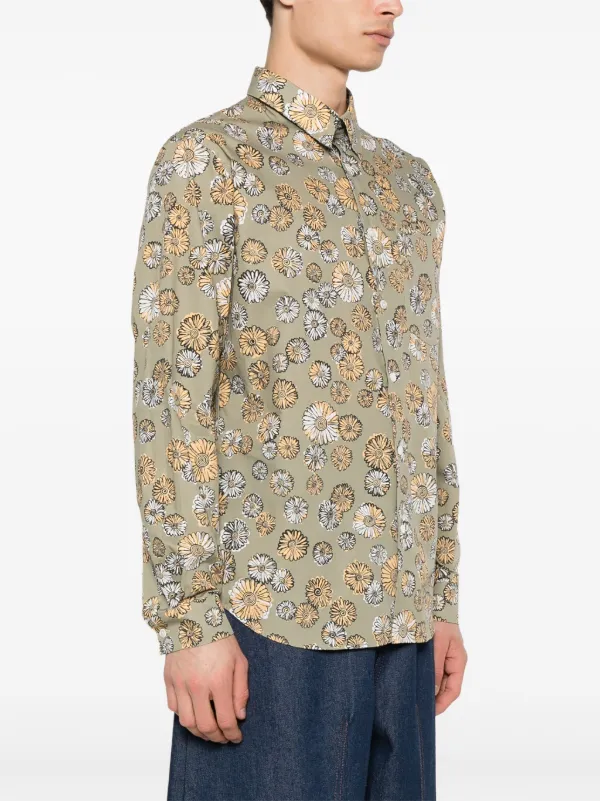 Floral-print Cotton Shirt
