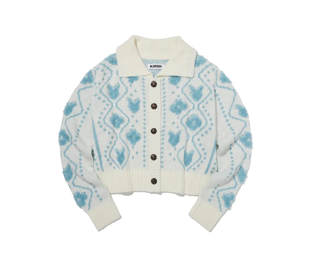 Witty Bunny Jacquard Cardigan [Ivory]