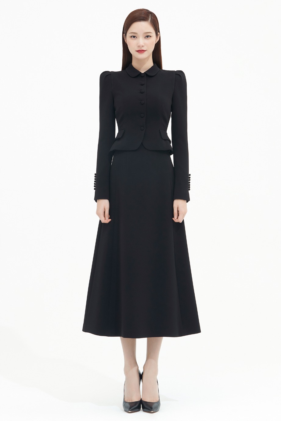 Crepe A Line Skirt