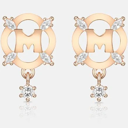 Sterling Silver Rose Earrings