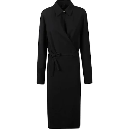 Pinko Tie-waist Wrap Midi Dress