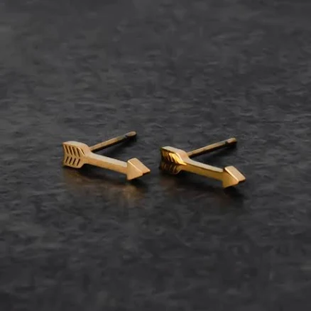 Panache Apparel Co. Gold Arrow Stud Earrings