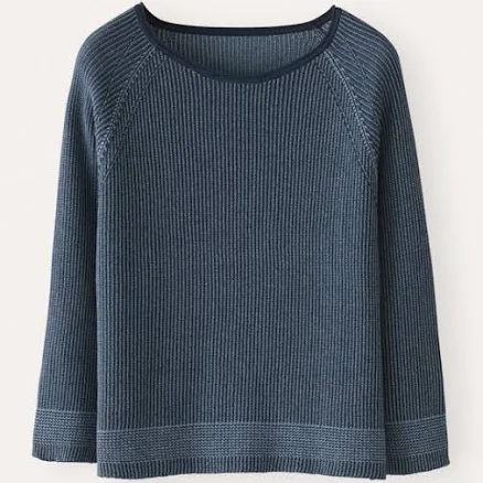 Cotton Two-toned Rib Sweater