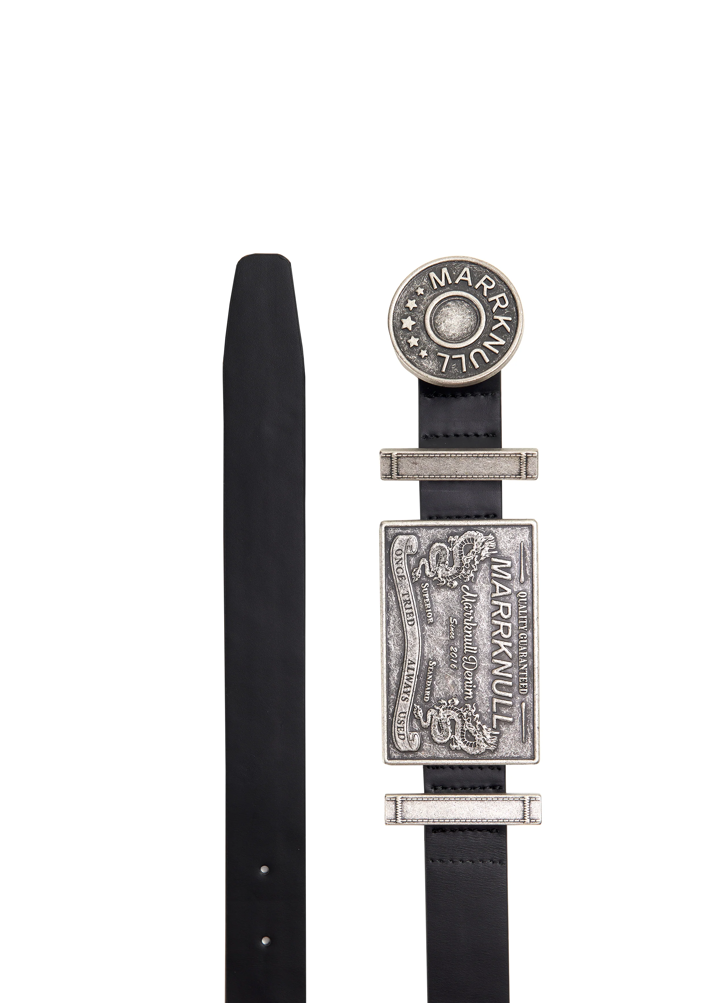 Black Metal Logo Belt