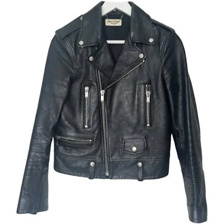 SAINT LAURENT Biker Jacket In Leather Woman
