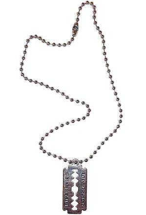 Lip Service Razor Blade Necklace