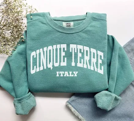 Cinque Terre Italia Crewneck Sweatshirt