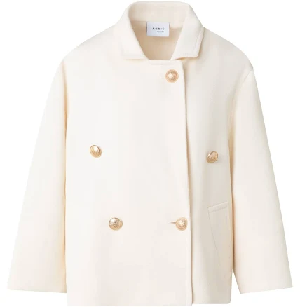 Akris punto Women's Double Breasted Wool Coat