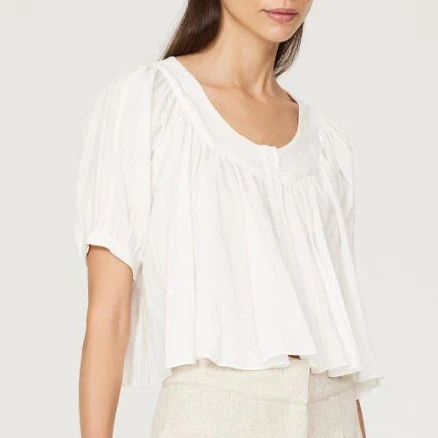 Shirring Volume Blouse