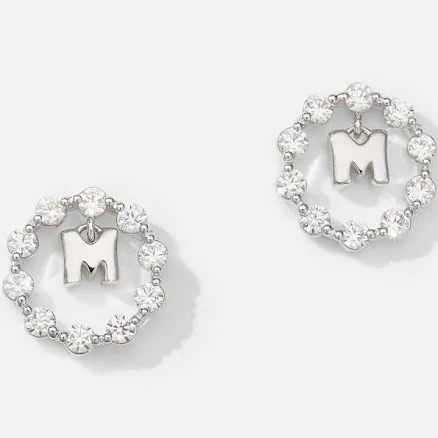 M Basic Sterling Silver White Earrings A231SE9008WPA