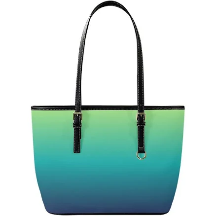 Ombre Vegan Leather Tote Bag