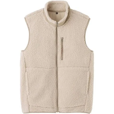 MUJI Men's Boa Fleece Vest
