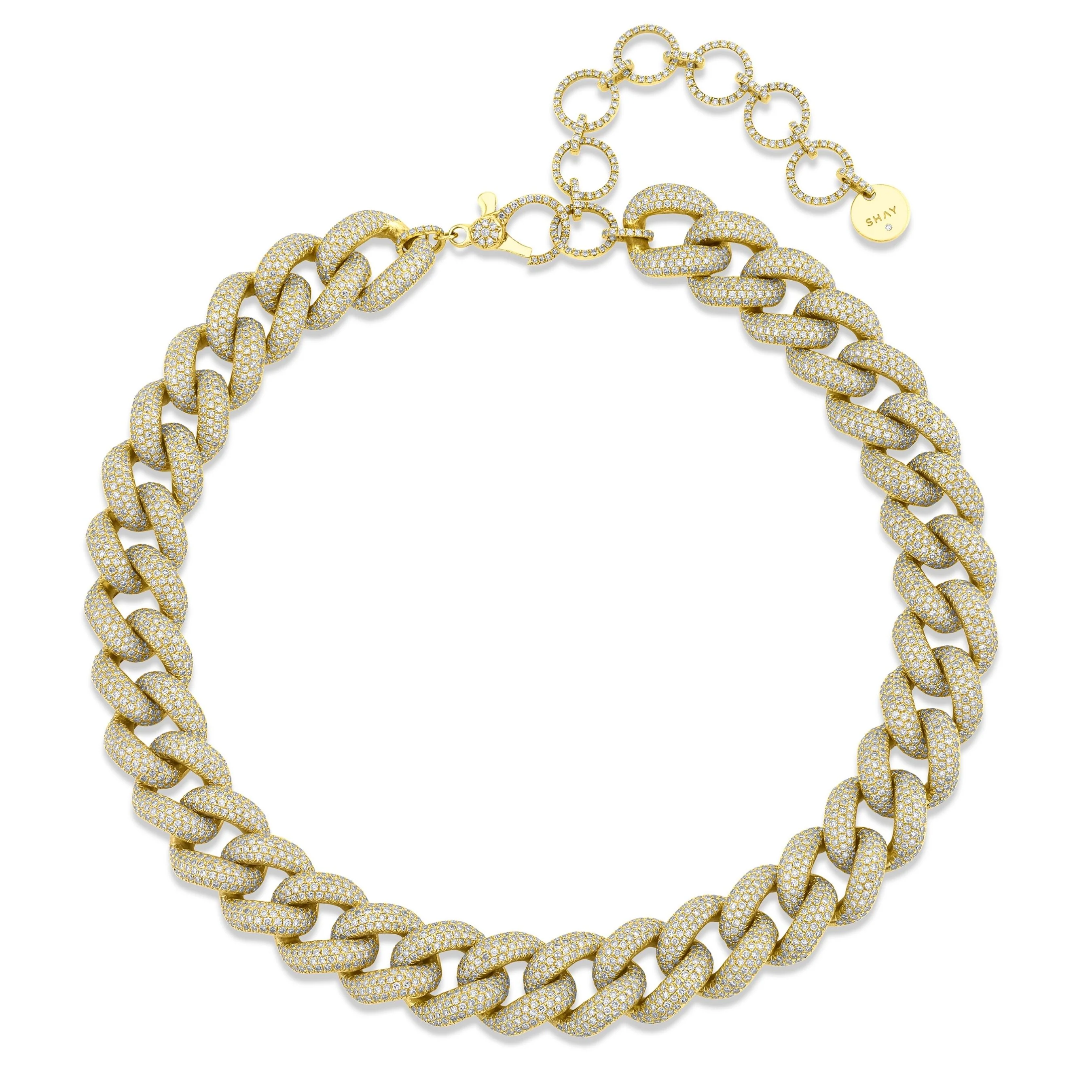 Full Pave Jumbo Link Necklace