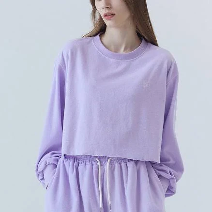 SALT AND CHOCOLATE Terry Crop Sweatshirt