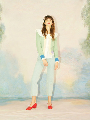 Soft Color Block Cardigan