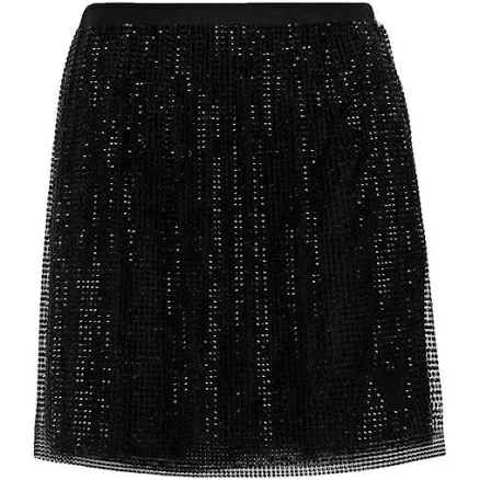 Prada Women's Crystal-embellished Tulle Mini Skirt
