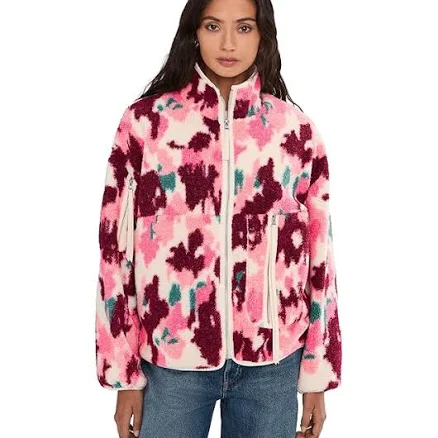 UGG Women's Marlene Splatter Plush Fleece Jacket
