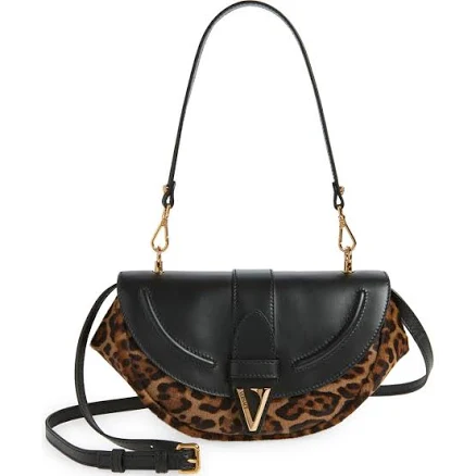 Versace Women's Medium Virtus Leather Shoulder Bag